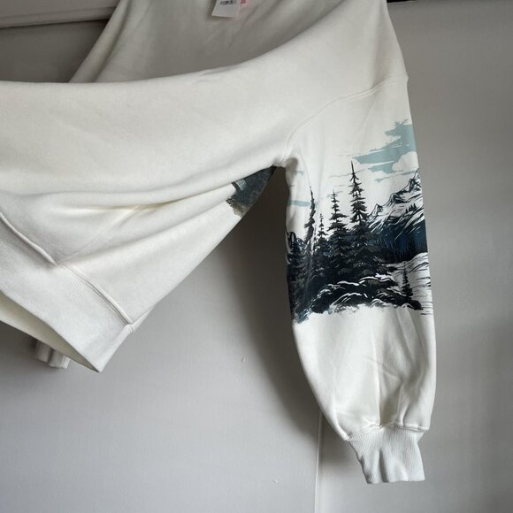 NWT Budweiser Hybrid Clydesdale Horse Graphic Fleece Sweatshirt XS Holiday S - Picture 8 of 14